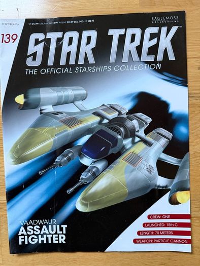 Star Trek The Official Starships Collection Issue 139 Vaadwaur Assault Fighter