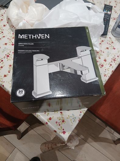 Methven Bath Filler Taps - Chrome - New