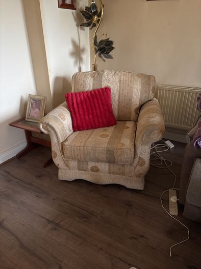 Sofa bed and 2 armchairs