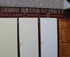 3 White internal doors