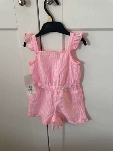 New - Summer baby girl overalls 12-18 months