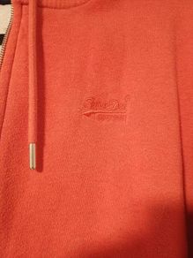 superdry red hoodie zip up