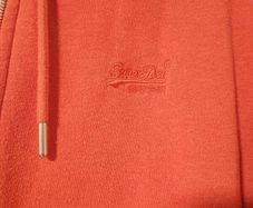 superdry red hoodie zip up