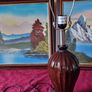 24 Inch Tiffany Style Table Lamp With 18 Inch Wide Stained Glass Shade And Polished Brass Base Image 8