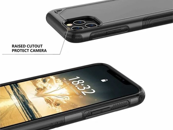 Hybrid Armour Case for iPhone 12 11 Pro XR XS MAX 6 7 8 SE Shockproof Back Cover