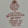 Flan Dish Royal Worcester Worcester Herbs IN BOX AS NEW. Image 2