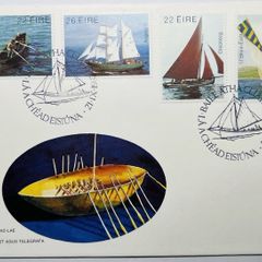 Ireland 1982 IRISH BOATS FDC Envelope 4 x EIRE Irish Stamps Full Set