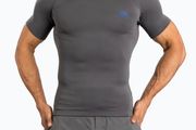 Venum gray short sleeve rashguard  size s