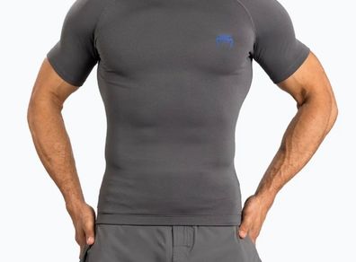 Venum gray short sleeve rashguard  size s