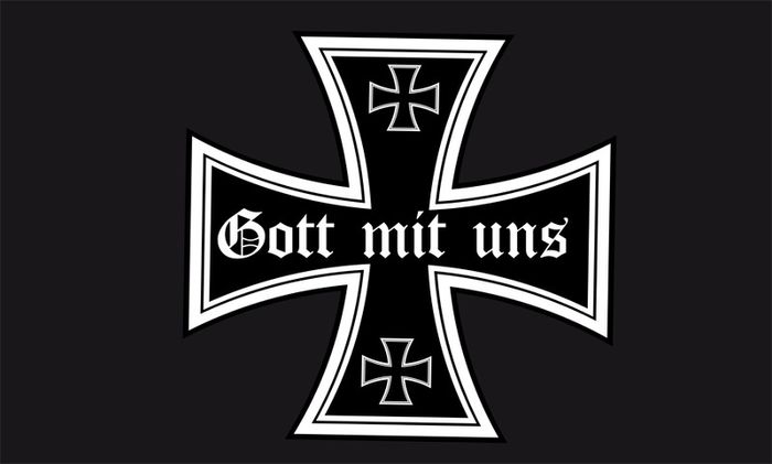 Gott mit uns Iron cross flag FREEPOST
