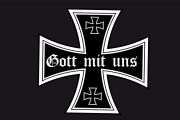 Gott mit uns Iron cross flag FREEPOST