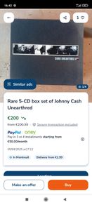 RARE limited edition box set of Johnny Cash 2003