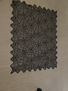 Hallowen 2x black fabric