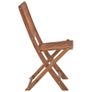 Folding Outdoor Chairs 8 pcs Solid Acacia Wood Image 2