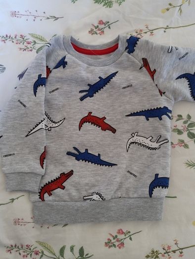 Primark Baby Jumper With Crocodiles  12-18 months