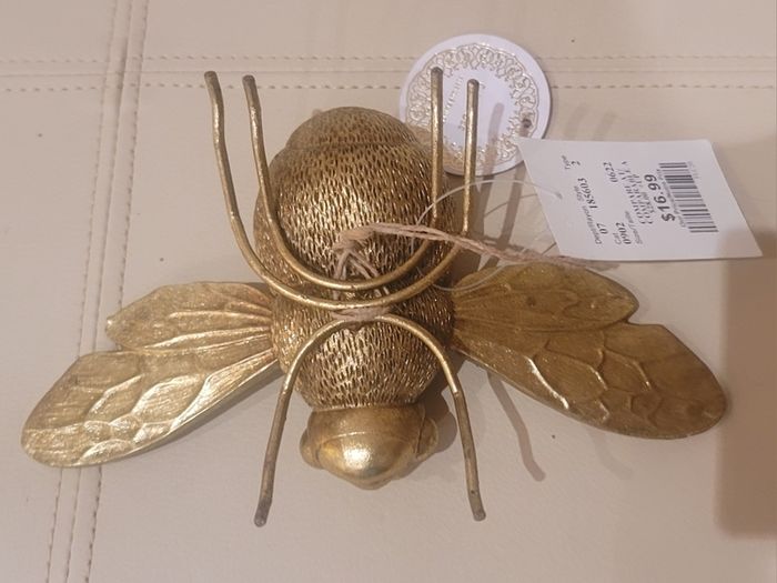 Antique Brass Colour Bumble Bee Ornament from Anthropologie