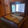 Vintage Wooden Jewellery Box with a Mirror Image 8