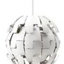 Pendant lamp, white/silver-colour, 52 cm Image 3