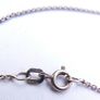 Vintage Sterling Silver Round CZ ball Pendant Chain Necklace (L18" - 3,02g) Image 9