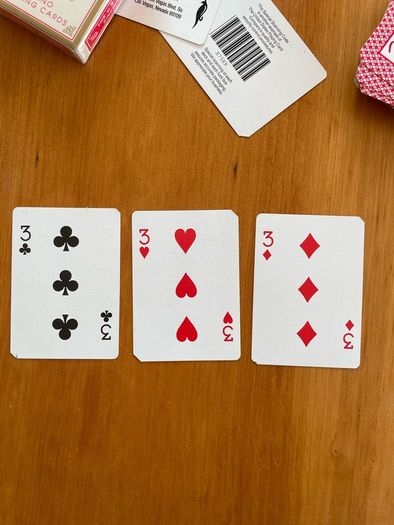 The Flamingo Casino Played & Clipped  & New York Playing Cards