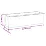 Flower Boxes for Euro Pallets 12 pcs Grey 36x13.5x9.5 cm PP Image 4