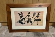 Pine framed print