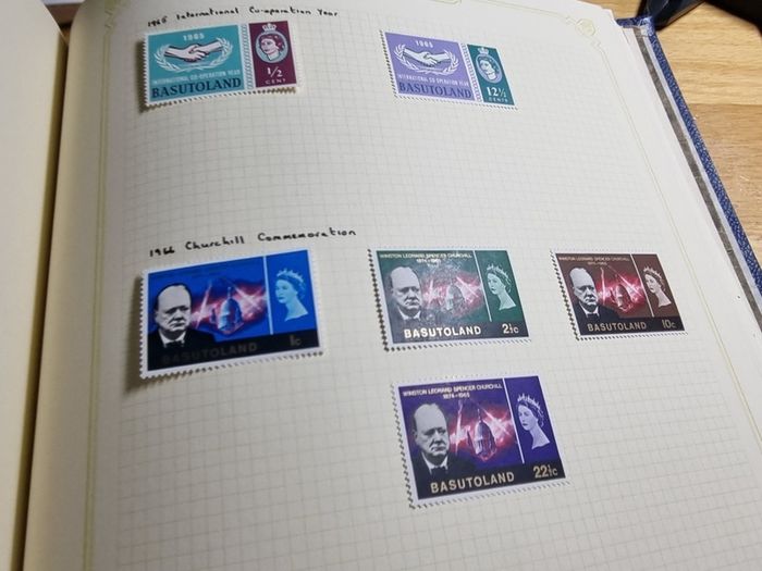 Stamp album 153 Botswana, Lesotho