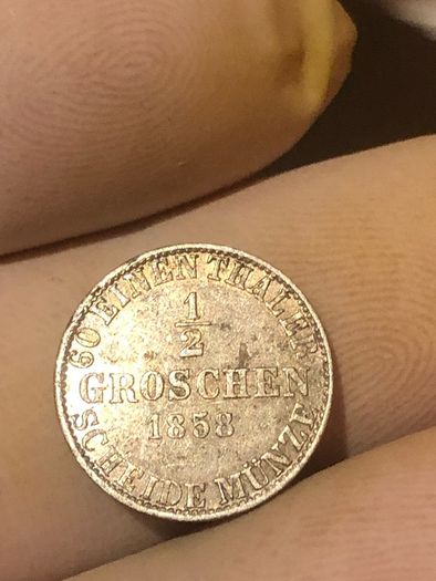 1/2 Groschen 1858 Silver 0.22