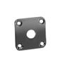 Gibson Style Curved Metal Jack Plate (Chrome/Black/Gold) Image 3