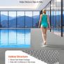 PVC Drainage Mat 3 x 16.4ft, Non-Slip Commercial Floor Mat Roll, Water Drainage Matting for Indoor & Outdoor Use, Restaurant, Pool, Patio, Bathroom, Grey Image 2