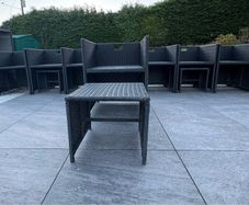 Rattan garden furniture