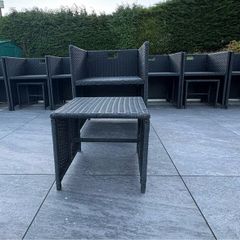 Rattan garden furniture