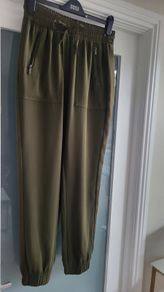 M&S khaki lightweight combat pants with cuffed ankles Sz 12