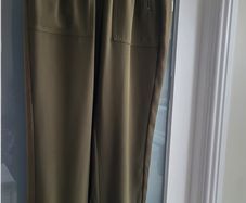 M&S khaki lightweight combat pants with cuffed ankles Sz 12