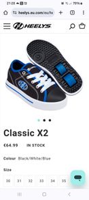 Heelys blue size 2