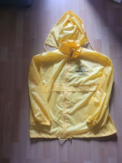 WRC Rally RallyRACC Jacket Yellow Windbreaker Raincoat Mens Size XL