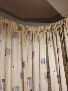 Sitting room curtains pencil pleats Michael Murphy