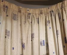 Sitting room curtains pencil pleats Michael Murphy