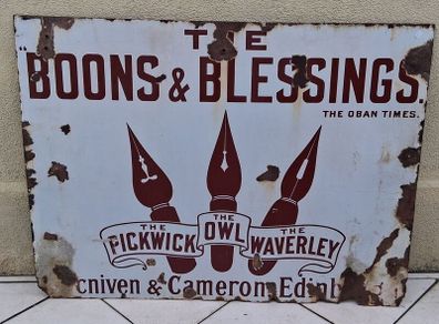 Rare Enamel Sign
