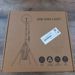 RGB Ring Light with Tripod, Adjustable