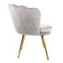 Grey Genesis Flora Accent Chair with Petal Back Armchair Image 2