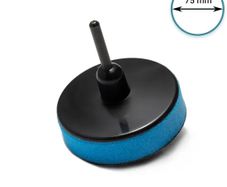 Glass Polish - 12007 - 75mm ( 3") Spindle Pad Hook and Loop - Blue Foam medium