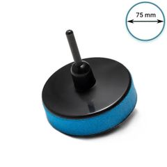 Glass Polish - 12007 - 75mm ( 3") Spindle Pad Hook and Loop - Blue Foam medium
