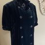 H & M Studio Rare Velvet Shortsleeved Coat/Coatdress NWT Size UK 10 Image 3