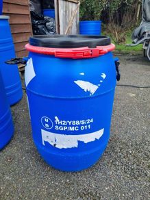 plastic barrels
