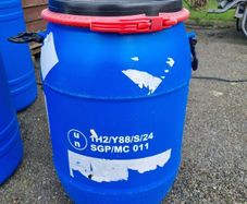 plastic barrels
