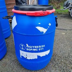 plastic barrels