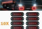 Set of 10 12/24V Truck Side  Lights with 4 LEDS