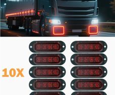 Set of 10 12/24V Truck Side  Lights with 4 LEDS