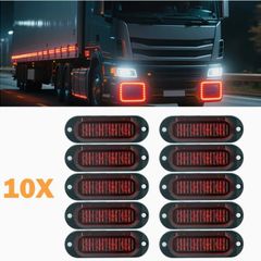 Set of 10 12/24V Truck Side  Lights with 4 LEDS